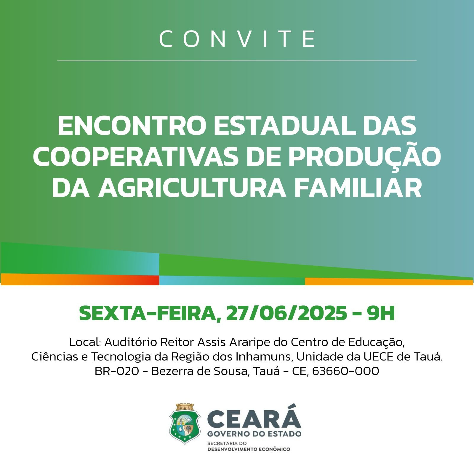 Sistema OCB/CE participa nesta sexta (27/6) de Encontro de Cooperativas promovido pela SDE